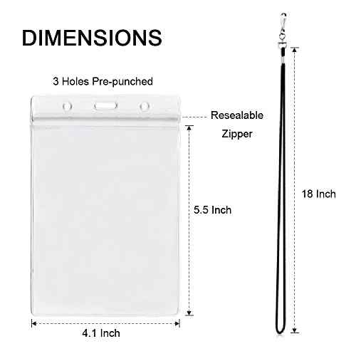 50PACK 4x6Inch Extra Large Passport Holders with Lanyards Fill for Passports,Cash, Credit Card, Plane Ticket, Receipts.by CypesCrafts