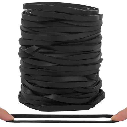 Rubber Bands 70Pcs size#69 Big black rubber band Elastic Band rubber bands office supplies (5.9" x 0.24")