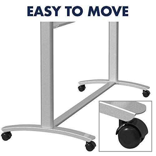Quartet Easel, Magnetic, Glass Whiteboard, 4' x 3', Reversible, Portable, Flip Chart Holder, Infinity (ECM43G)