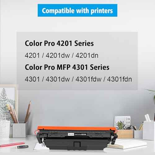 210A W2100A Compatible Toner Cartridge with Chip Standard Capacity 2000 Pages Black for H P Color Laserjet Pro 4201 4201dw 4201dn MFP 4301 4301dw 4301fdw 4301fdn Printer
