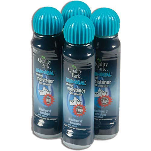 Quality Park Dab-n-Seal Envelope Moistener 50ml, 4 Bottles – Secure & Seal Envelopes