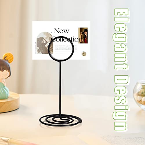 NERIUS 6pcs Black Table Number Holders Sign Stands for Wedding Party