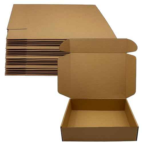 13 x 10 x 3 inch Shipping Boxes Set of 20£¬ Brown Corrugated Cardboard Box Mailer Boxes for Packaging Small Business Shipping£¬Mailing Boxes Bulk for Birthday Wedding Party Book Literature Gift Giving