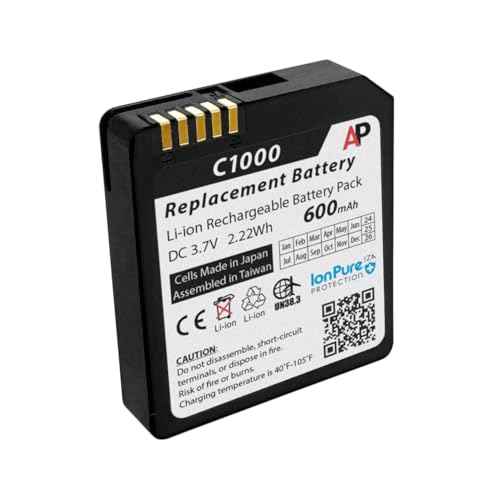Artisan Power Replacement Battery for Vocera Communications C1000 Minibadge | 600 mAh | Best for Vocera Stryker C1000 Series | Replace Battery Number 230-063000