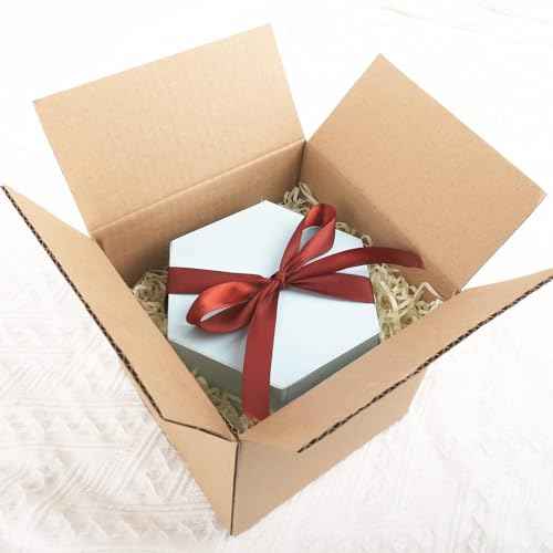 Mat Board Center, 7x7x7 Inches Shipping Boxes for Mailing Moving Packaging, 25 Pack Corrugated Cardboard Boxes for Small Business, Kraft