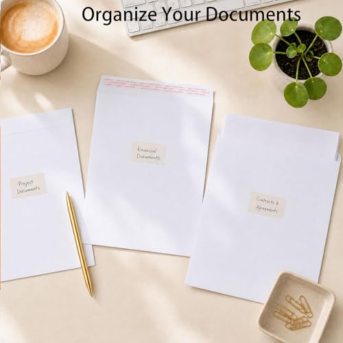 White 9x12in Self Seal Mailing Envelopes - 25 Pack, Catlovecorn