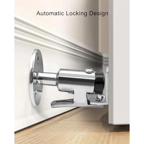 2PCS Door Stopper Catch Set Marine Grade 316 Stainless Steel, Heavy Door Holder Catch Hatch Stopper Soft Stop Keep Door Open Surface Mirror Reflection for Marine Doors Yacht Boat Ships Motorhome 1PCS