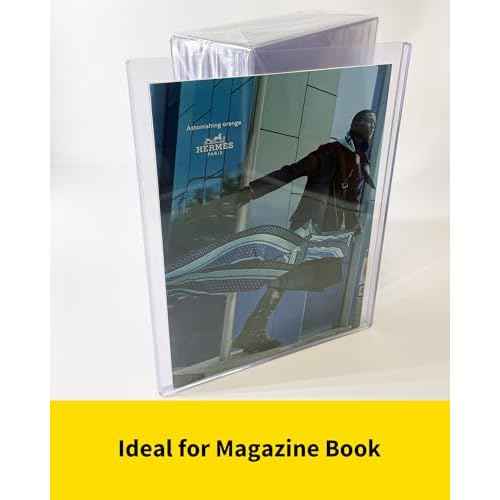 Magazine Toploaders - 7mm Thick Plastic Sleeves, 9x11.5 Top Loader Binder Magazine Protectors for Collectors, 10 Pack, (HMTL90115-10)