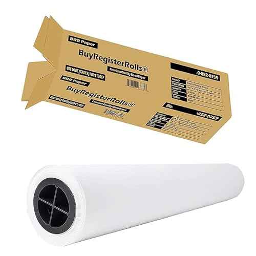 36¡¯¡¯ x 150¡¯ Plotter Paper (New & Premium 1 Roll) 20 lb Uncoated 96 Bright White (75 GSM with 2¡¯¡¯ Core) CAD Paper Rolls For Engineers, Architects, Copy Service Shops w/Inkjet Printers