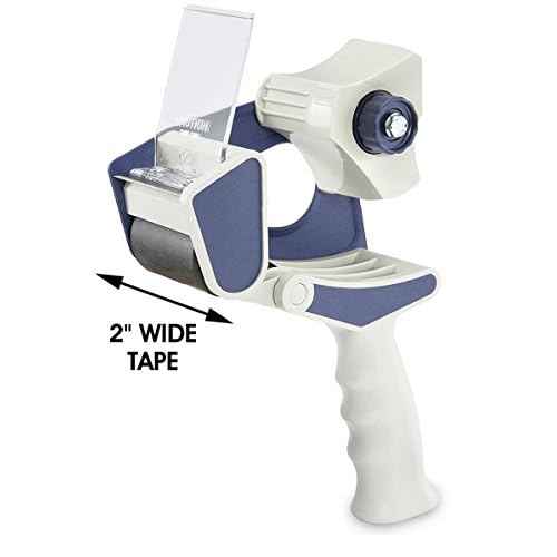 Uline Industrial Plus Shipping Packaging Tape with Top Gun Dispenser, with Two 2 Inches X 55 Yd