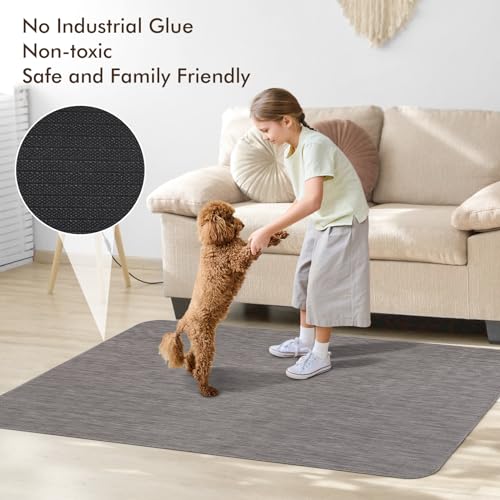 Blvornl Office Chair Mat for Hardwood Floor, 35" x 48" Desk Computer Chair Mat for Hard Wood and Tile Floor, Large Anti-Slip Hard Floor Protector Rolling Chair Mat, PVC Mat Desk Rug for Office Home