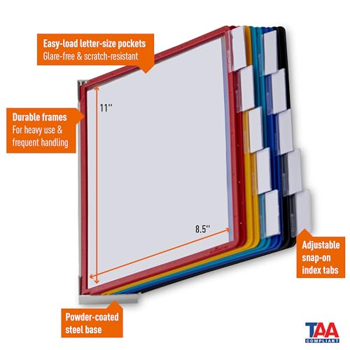 Durable Vario Wall Reference System, 10 Panels, Assorted Borders And Panels