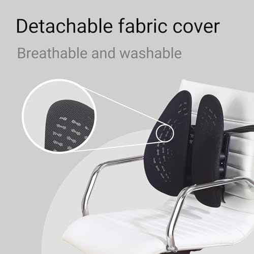 Ergonomic Lumbar Support with Breathable Mesh, Lower Back Pain Relief Upgraded Version