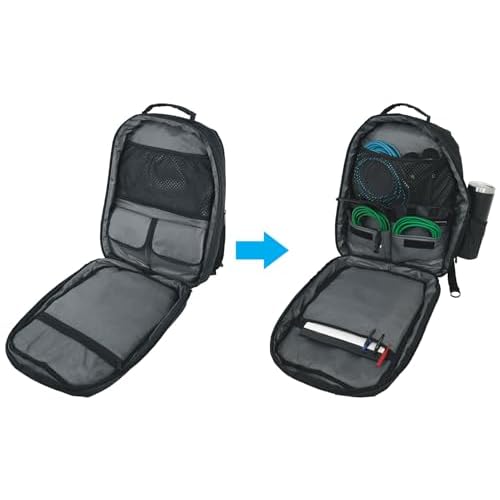 Rockville DJBP24 Rugged DJ Backpack, 11 Compartments, Fits Two 17" Laptops, YKK Zippers, Waterproof Track, Rubber Feet, for DJs, Musicians, and Producers