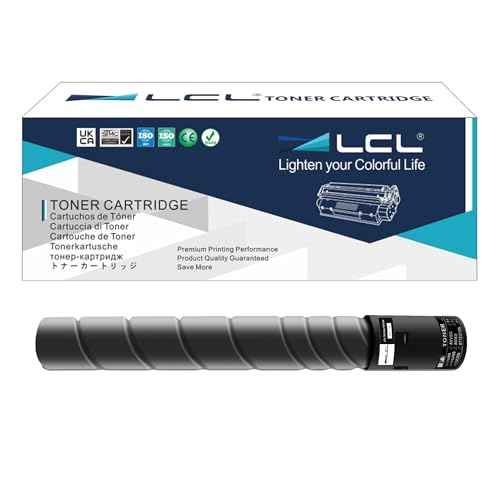 LCL Compatible Toner Cartridge Replacement for Konica Minolta TN216 TN-216 TN216K TN-216K TN319 TN319K A11G130 A11G131 High Yield Bizhub C280 Bizhub C220 Bizhub C360 Printers (1-Pack Black)