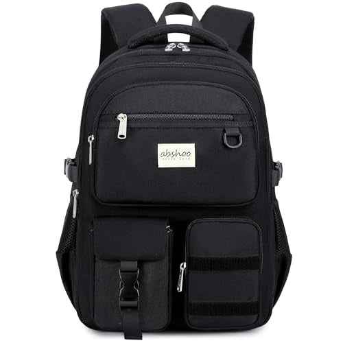 abshoo Large Heavy Duty Backpack For School College Bookbag Casual Multi Pocket Travel Backpacks