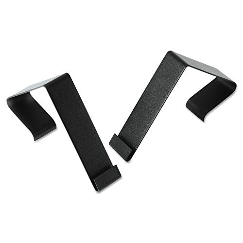 1 Pack Quartet Cubicle Partition Hangers for 1.5-2.5 Inch Walls, Black