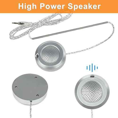 Window Intercom Window Speaker Two Way Intercom Speaker with Mute Function Ticket Counter Interphone for Bank Office Restaurant Hospital Clinic Silver