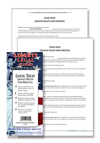 Living Will - Advance Health Care Directive - USA - Do-it-Yourself Legal Form by Permacharts