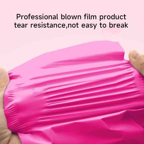 Poly Mailers 14.5x19 200 Pcs | Large Shipping Bags for Clothing | Strong Adhensive Mailing Bags for Small Business, Shipping Envelopes Bags, Tear-resistant Package Bags Pink