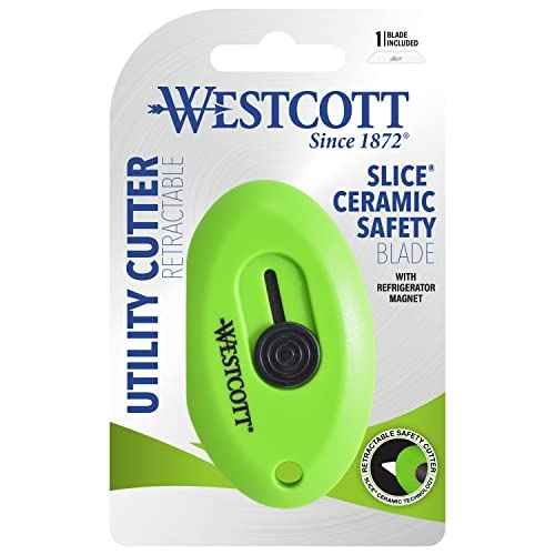 Westcott Compact Retractable Box Opener (16474), Uses Ceramic Blades