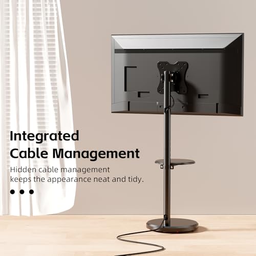 Small Mobile TV Stand for Most 10-48 Inches