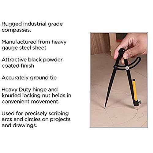 Groz 01554 16" Wing Compass, powder coated finish