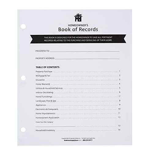 The Homeowner's Book of Records (Navy)