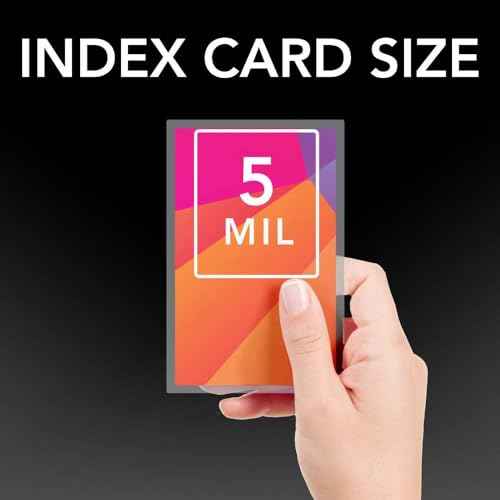 Index Card Laminating Pouches, 5 Mil Index Card Pouches, Heat Sealing Laminating Pouches, Thermal Pouches - 5-1/2" x 3-1/2" - 200 Pouches