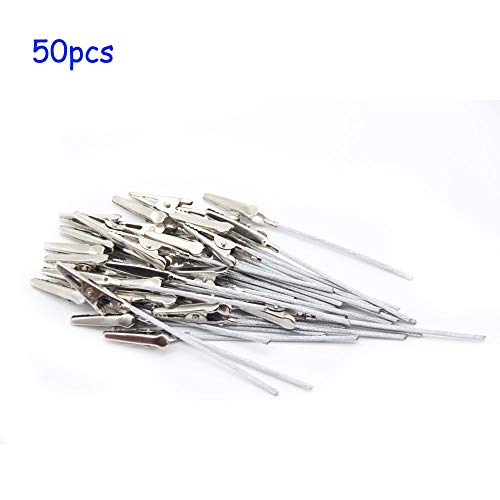 50 Pack Metal Alligator Clips - 4 Inch Heavy Duty Photo & Craft Clamps