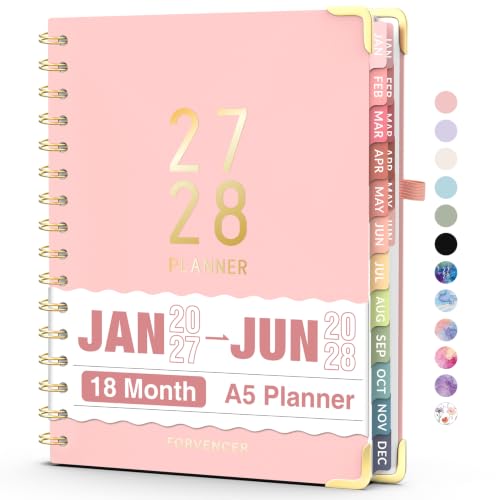 Forvencer 2027-2028 Planner 18-Month Calendar Jan 2027 - Jun 2028