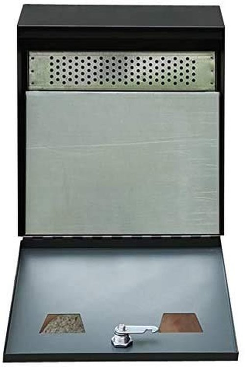 PLESIU GenericDEFGHIJ Wall-Mounted Cigarette Disposal Tower - Commercial Ashtray - Black