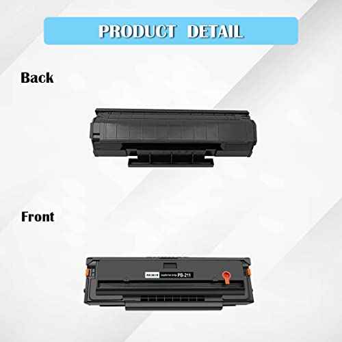 Compatible PB-211 PB211 PB 211 PB-211EV PB 211EV Toner Cartridge 1600 Pages for P2500W P2502W P2207 M6550 M6500NW M6550NW M6600 M6600NW M6602NW M6552 M6552NW M6602N Printers (Black,2-Pack)