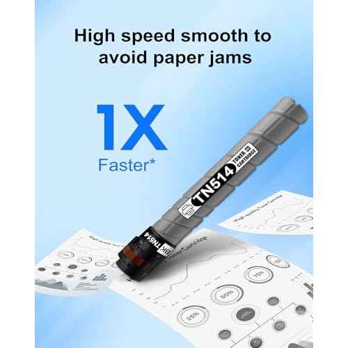 TN-514 TN514 TN-324 TN324 Toner Cartridges Replacement for Konica Minolta Bizhub C258 C308 C368 C454 C458 C554 C558 C658 258E 308E 368E 454E 458E 554E 558E 658E Printer (1-Pack)