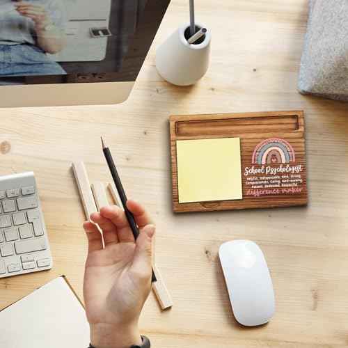 School Psychologist Sticky Note Holder, School Psychologist Office Decor, School Psychologist Gifts, School Psychologist Thank You Appreciation Gifts for Women Self-Stick Note Pad Holders WPP9