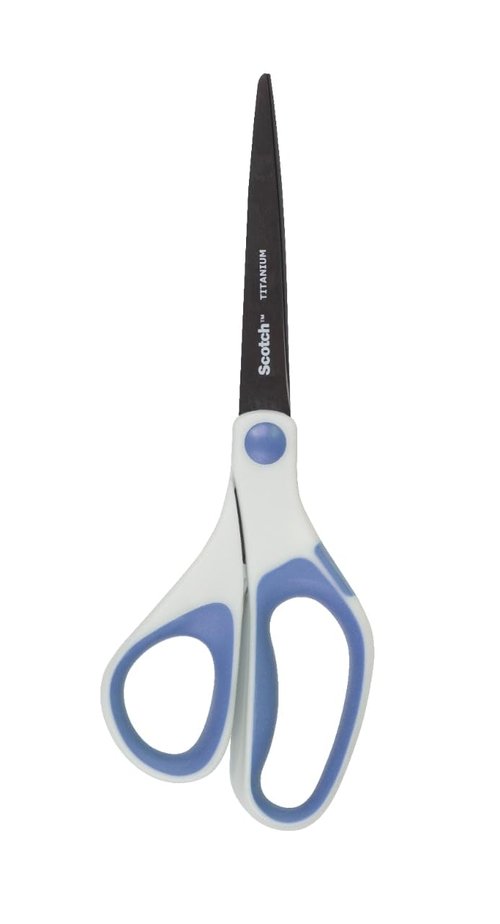 Scotch 8" Precision Ultra Edge Titanium Scissors, Ideal for Fabric, Crafts, and Photos, 6-Pack