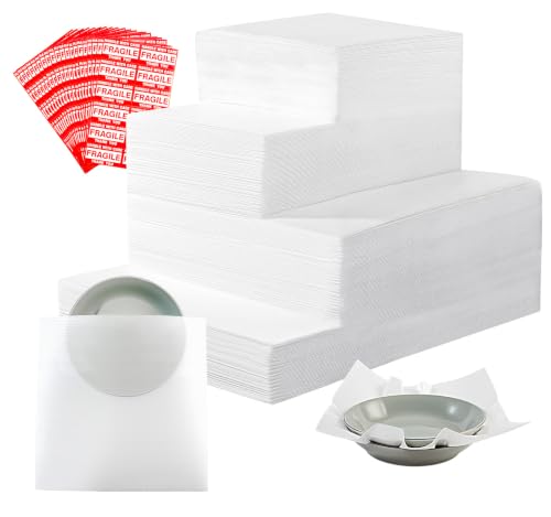 515Pcs Dish Packing Supplies for Moving, 275 Cushion Foam Pouches &