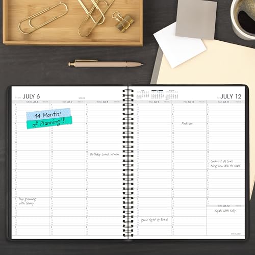 AT-A-GLANCE Academic Planner 2026-2027 Weekly Appointment Book, 8.25" x 11", Black