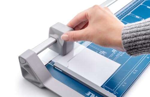 Dahle 507 Personal Rotary Trimmer 12-Inch Cut Length, 7 Sheet Capacity, Self-Sharpening, German Engineered Paper Cutter