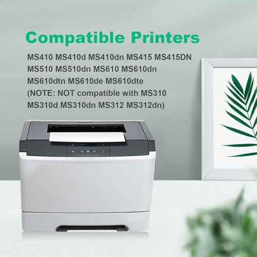 50F1X00 501X Remanufactured Toner Cartridge Replacement for Lexmark 50F1X00 501 X for MS410d MS410dn MS415dn MS510dn MS610de MS610dn MS610dte MS610dtn Printer (1 Black)