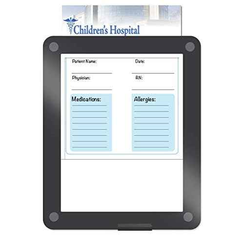 Iceberg 31130 Clarity Glass Custom Print Dry Erase Board, 11.0"x13.5", Transparent