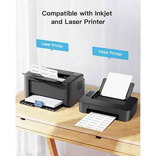 Shipping Address Labels, 2" x 4" Address Labels for Laser & Inkjet Printers, Mailing Labels for 5163, 8163, 5263, Strong Adhesive for FBA Label, Easy to Peel (100 Sheets, 1000 Labels)