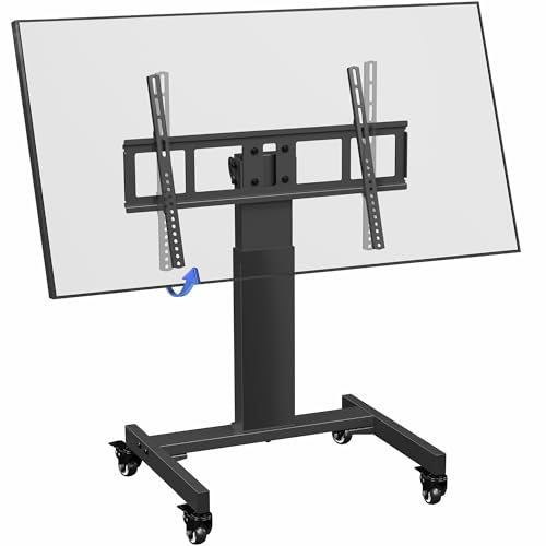 VIVO Low-Height Tilting Mobile TV Cart for 32–75 in Screens