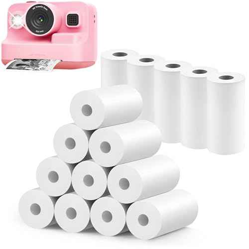 15 Rolls Instant Camera Refill Print Paper, HD Kidizoom Print Camera Paper Refill for Most Kids Instant Camera (57X25mm)