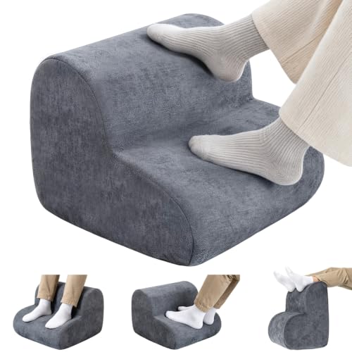GOOYIAM A-Dark Gray Ergonomic 2-Height Foot Rest Under Desk Cushion