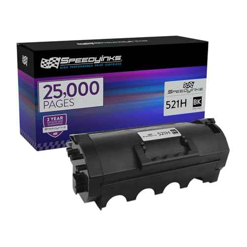 SPEEDYINKS Compatible Toner Cartridge Replacement for Lexmark 521H 52D1H00 High Yield (1-Pack, Black 25,000 Page Yield) for use in MS710 MS810de MS810dn MS810dtn MS810n MS811n MS811dn MS812dn MS812dtn
