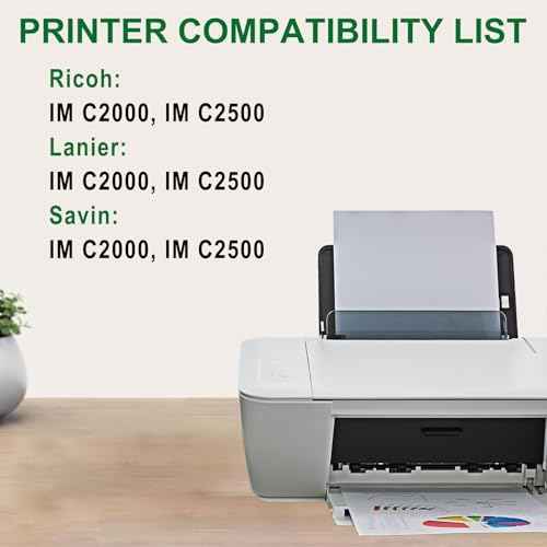 IM C2000 IM C2500 Toner Cartridge Cyan High Capacity IMC2000 IMC2500 Compatible Replacement for Ricoh IM C2000 IM C2500 Printers, 842310 Toner Cartridge (1-Pack, Cyan)