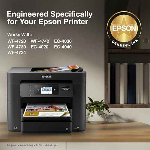 EPSON 802 DURABrite Ultra Ink Standard Capacity Cyan Cartridge (T802220-S) Works with WorkForce Pro WF-4720, WF-4730, WF-4734, WF-4740