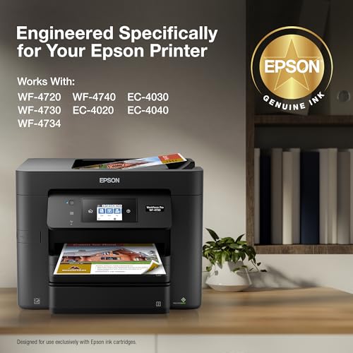 EPSON 802 DURABrite Ultra Ink Standard Capacity Yellow Cartridge (T802420-S) Works with WorkForce Pro WF-4720, WF-4730, WF-4734, WF-4740