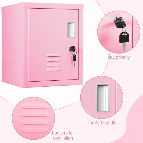 Suzile Lockable Storage Cabinet Metal Steel Organizer Lockers for